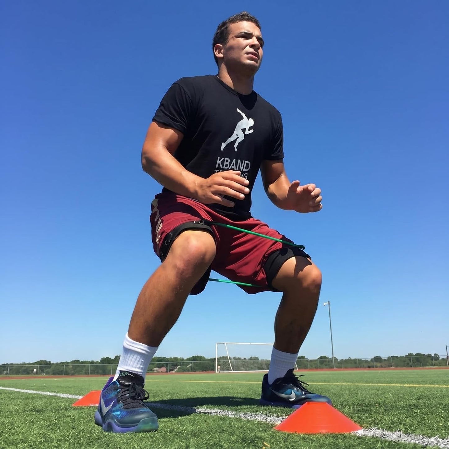 Kbands | Speed and Strength Leg Resistance Bands | Includes Speed 101 and Agility FX Digital Training Programs - Sizes for Youth, Intermediate, and Advanced Athletes