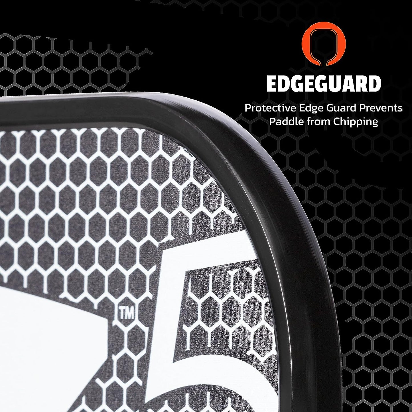 Graphite MOD Z5 Carbon Fiber Pickleball Paddle with Wide-Body Shape. Honeycomb Core, Graphite Face & Cushion Comfort Pickleball Paddle Grip