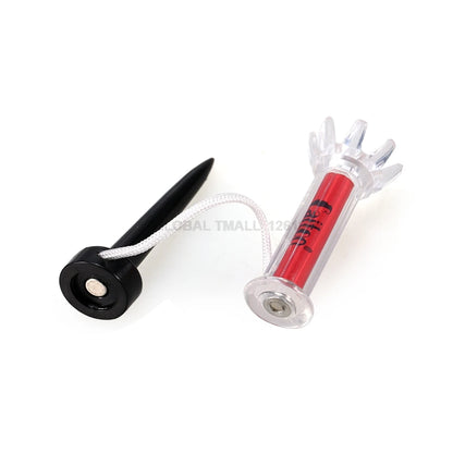 5-Piece Set of Magnetic Plastic Golf Tees and Ball Holders for Training (79mm/90mm)